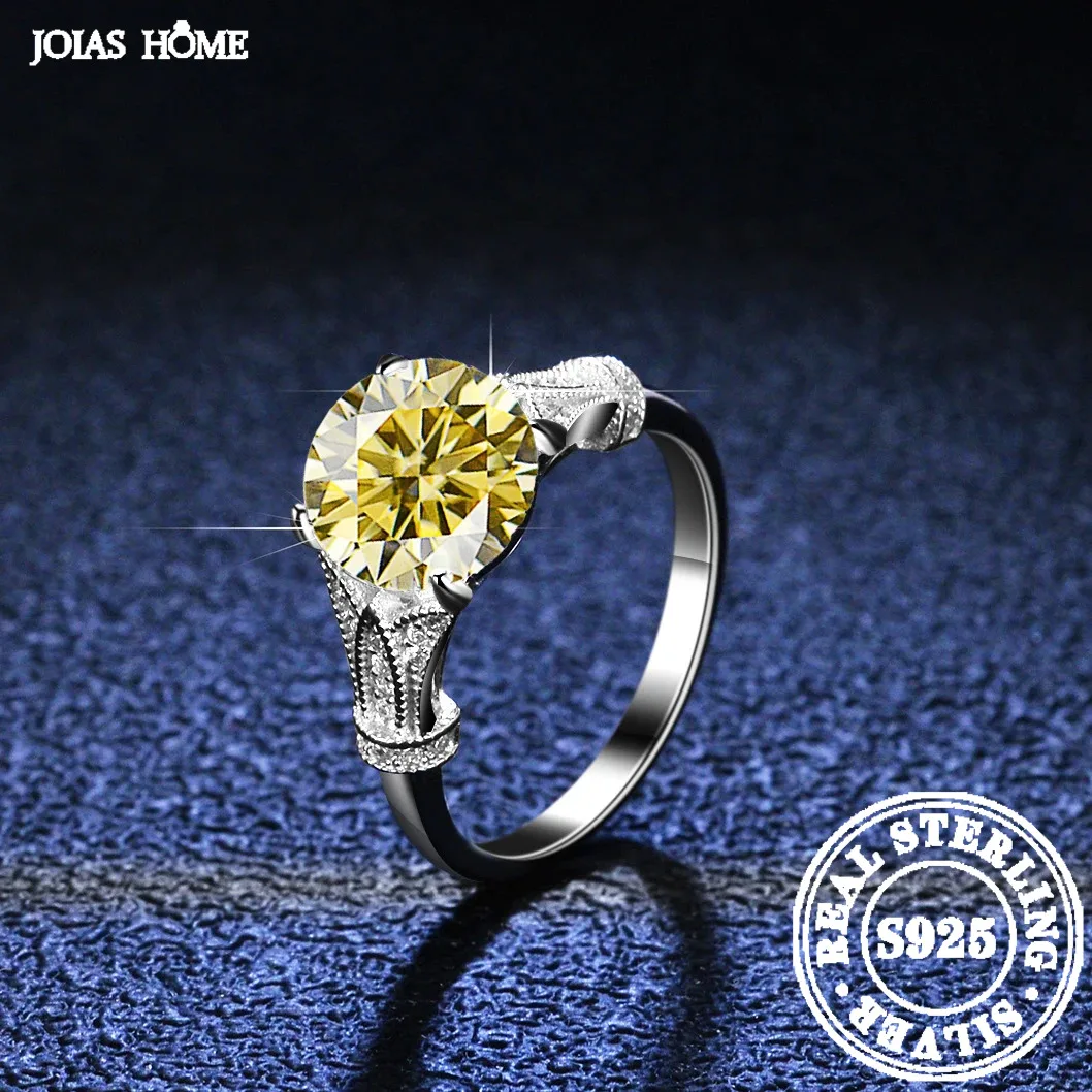 

JOIAS HOME Moissanite Gemstone Ring Women's Fashion Elegant Wedding Ring Proposal Ring Engagement Ring Valentine's Day Gift