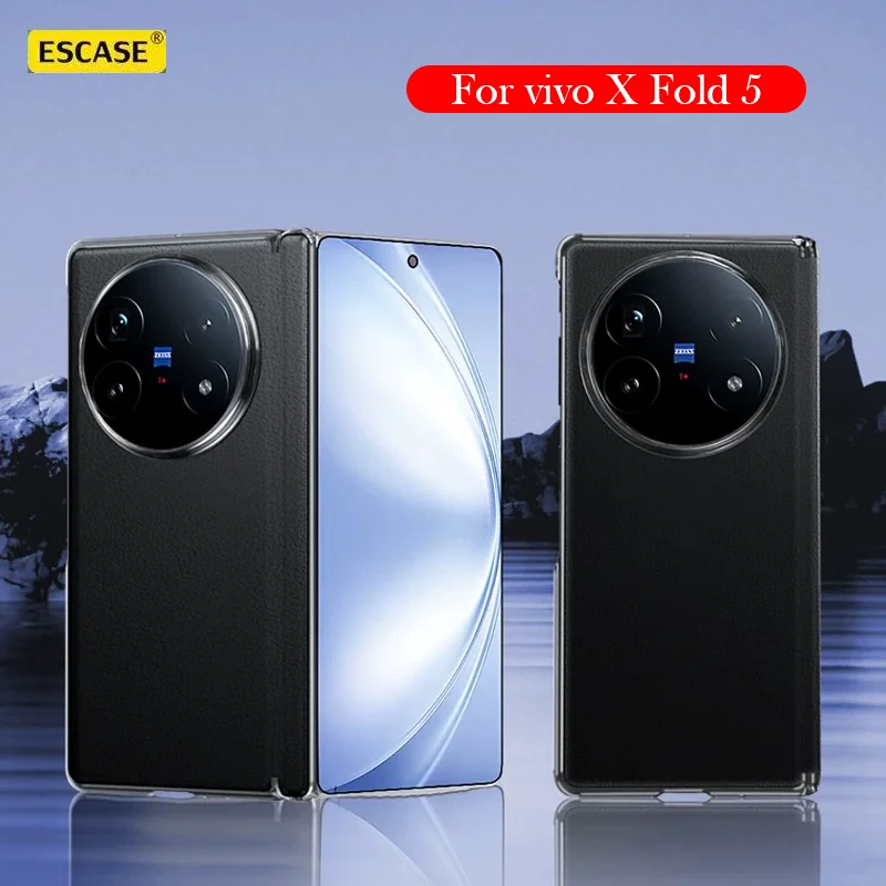 

Кожаный чехол ESCASE для ViVo X Fold 5, задняя крышка с подушкой безопасности для ViVo X Fold 5 PRO