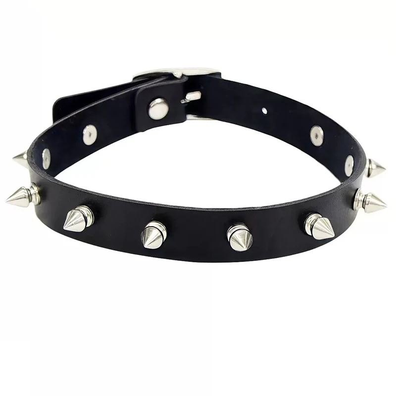 Anime Kirara Hoshi Cosplay Prop PU leather Choker Necklace Lip Stud Fashion Set For Halloween Party For Women Men Accessory