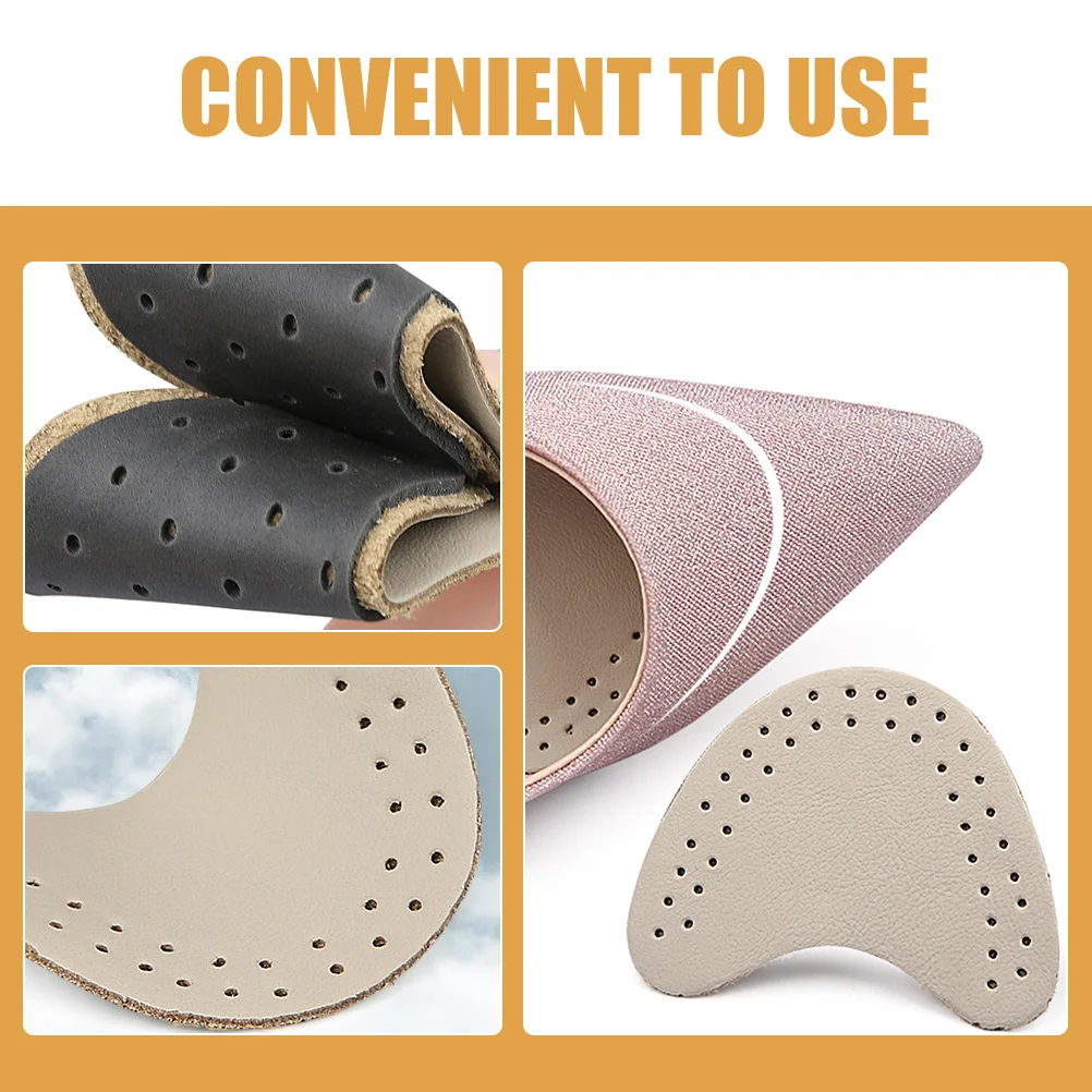

8Pairs Front Foot Pads Non Slip Shoe Inserts High Heel Cushions Non Skid Sole Protectors Soft Forefoot Support for Women Men