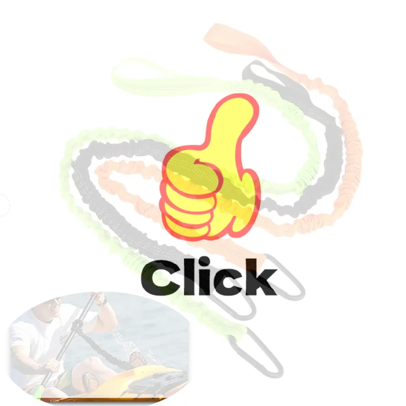 1 قطعة تعكس الضوء الثابتة الطين قارب قابل للنفخ الصيد مشبك لوح التزلج الجر أجزاء كاياك مجداف مكافحة قطرة حبل مرن #1