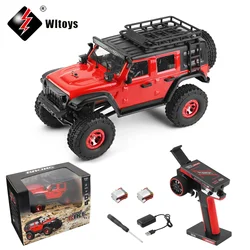 Wltoys 2428 1/24 RC 4DW Electric Crawler 130 Carbon Brush Motor 3km/h Remote Control Car Toys for Boys Adults