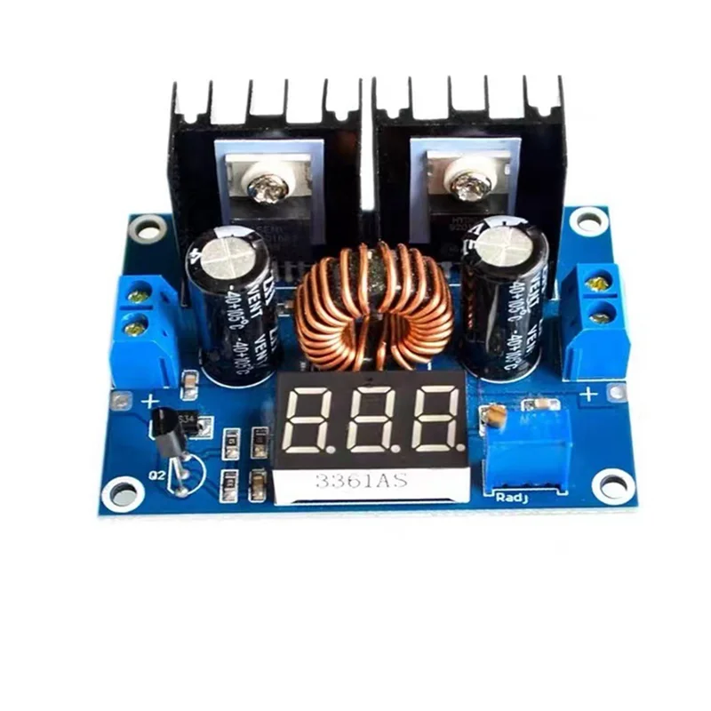 Premium LED Voltmeter PWM Adjustable 4-38V To 1.25-36V Step-Down Board Module XL4016 8A 250W DC-DC Power Drop Module