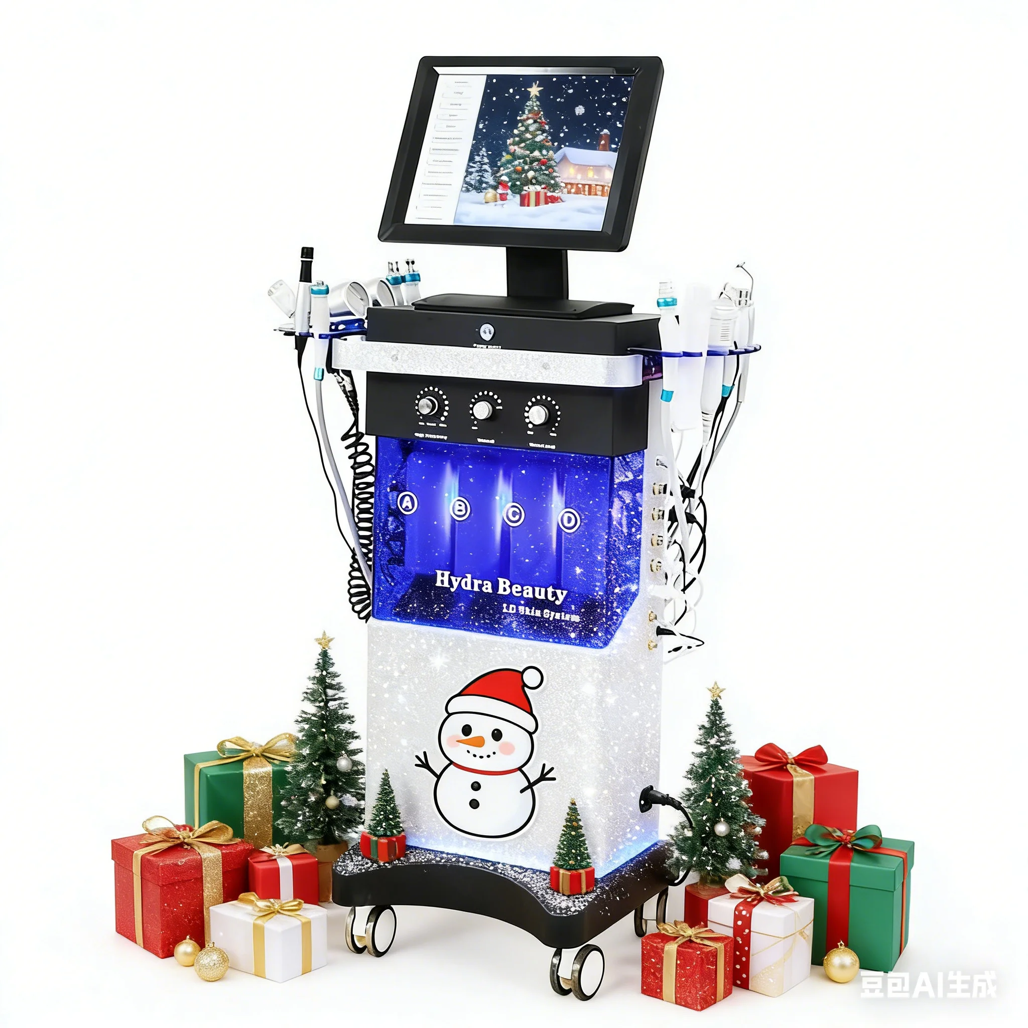 

Многофункциональный аппарат 14 в 1 для гидропилинга, кислородной терапии, лифтинга лица, глубокой очистки, дермабразии и аквапилинга. Оборудование для красоты кожи.