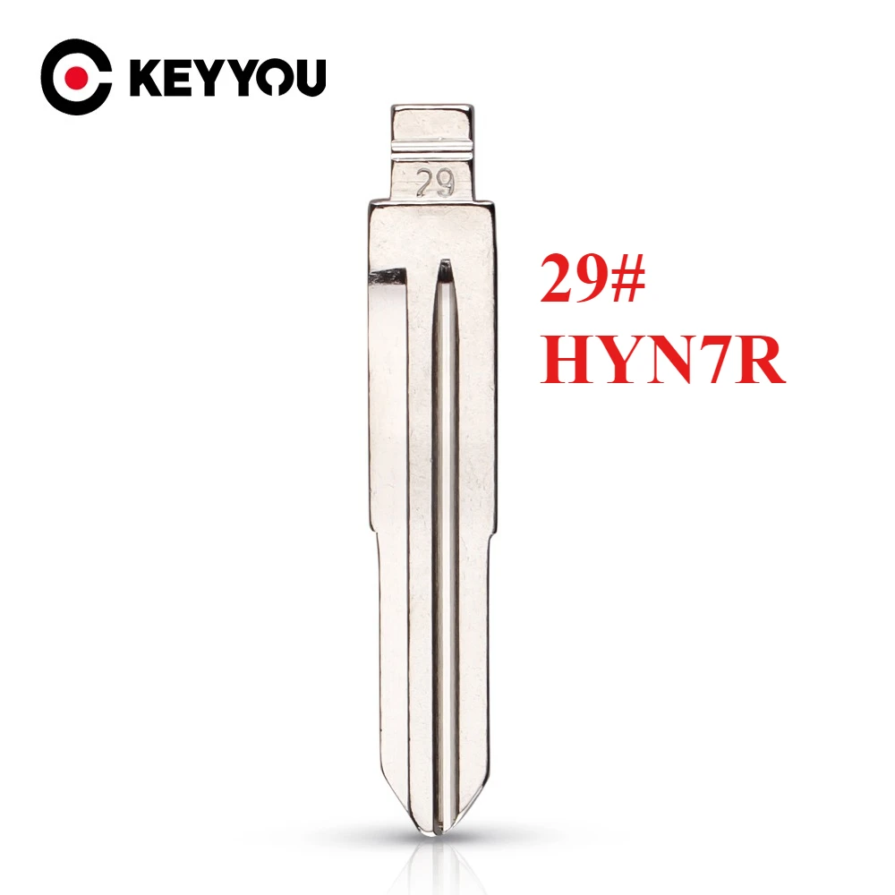 

KEYYOU 10PCS 29# 29 HYN7R Metal Uncut Blank Flip Car Key Blade for keydiy KD xhorse VVDI For Hyundai SONATA MOINCA KIA