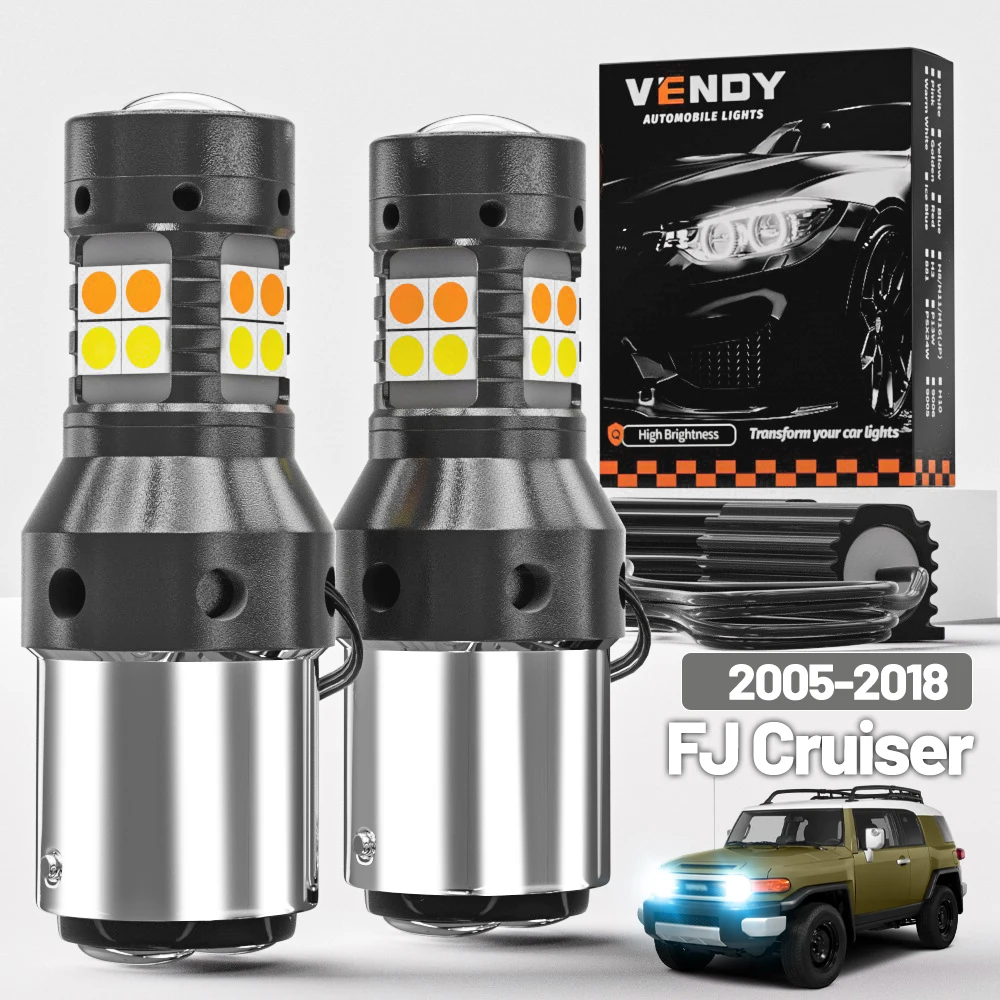 

2pcs For Toyota FJ Cruiser 2005-2018 Dual Mode LED Turn Signal+Parking Light 2008 2009 2010 2011 2012 2013 Canbus Accessories