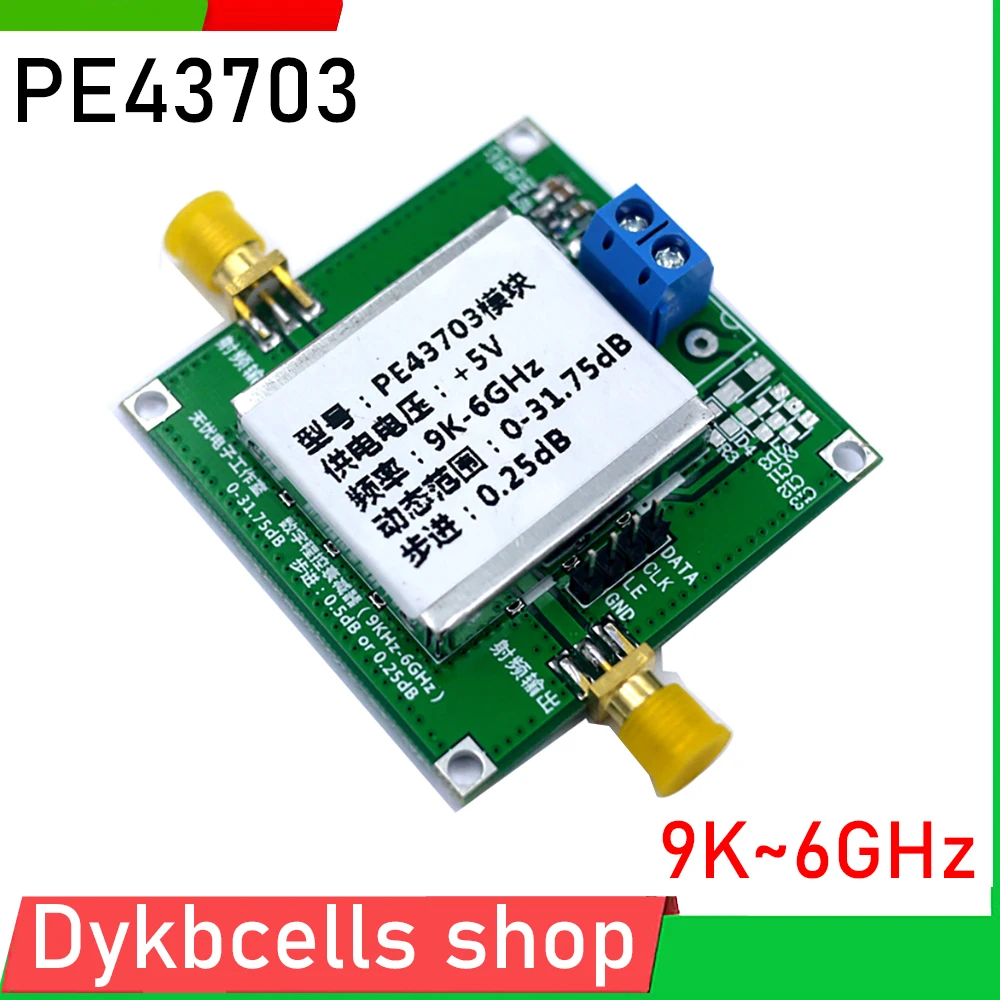 

PE43703 RF Statistical Damping Module for 9K~6GHz 0.25dB step 31.75dB Ham Radio Amplifier