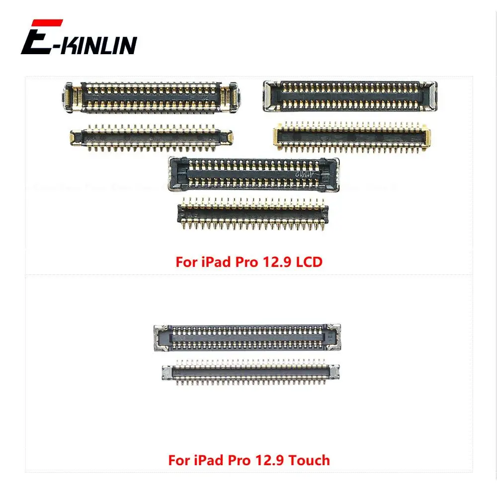 For iPad Pro 12.9 inch 2015 2017 2018 2020 2021 LCD Display Touch Screen Digitizer FPC Connector On Motherboard Flex Cable