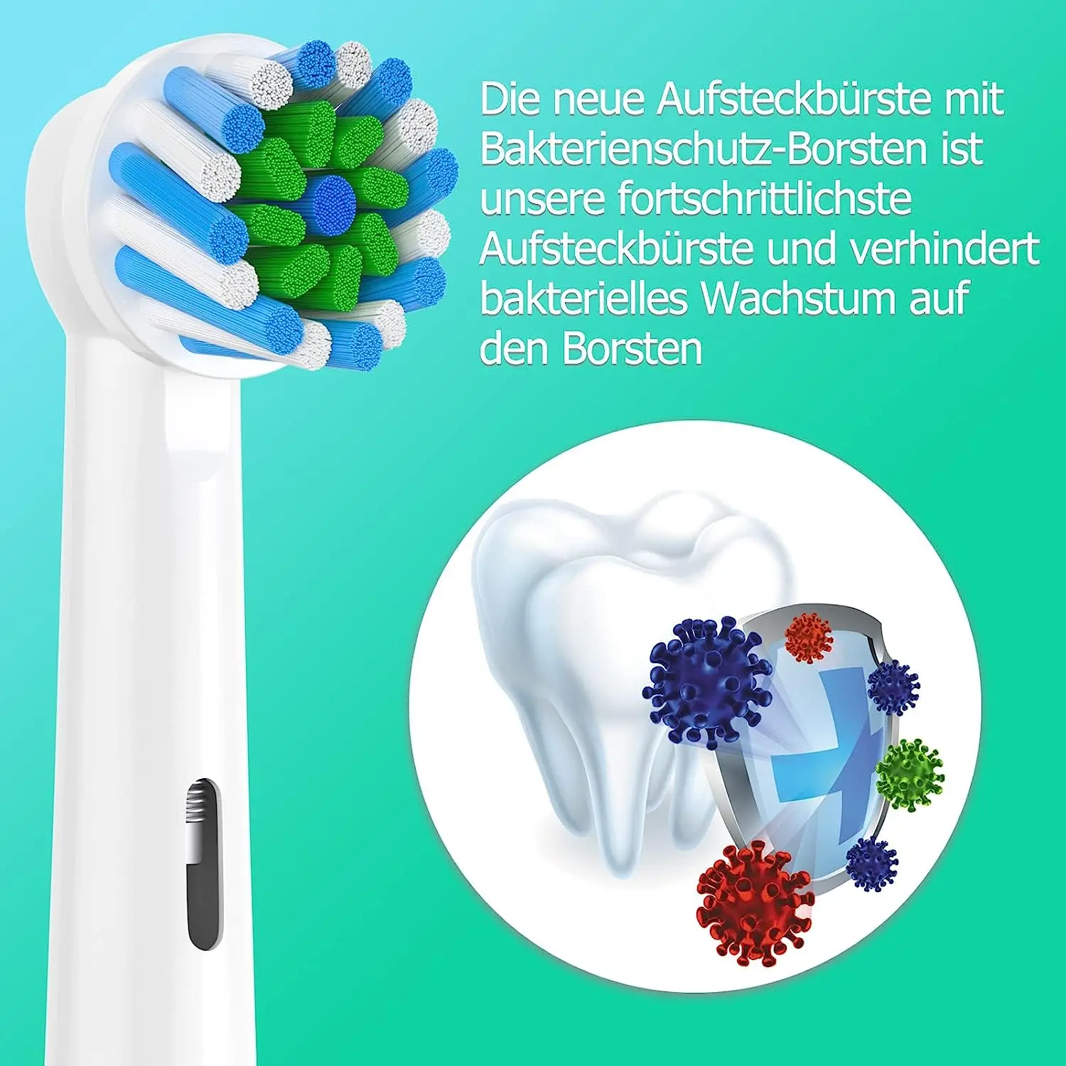 4pcs Toothbrush Head Compatible with Braun Oral B Electric Toothbrush, Replacement Brush Heads for Oral B Vitality Pro 1000 2000 image 6