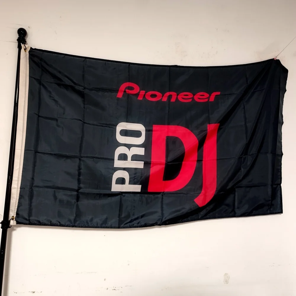 Pioneer DJ Pro Music Flag, Polyester, Printed, Home and Outdoor Decoration, 90x150cm