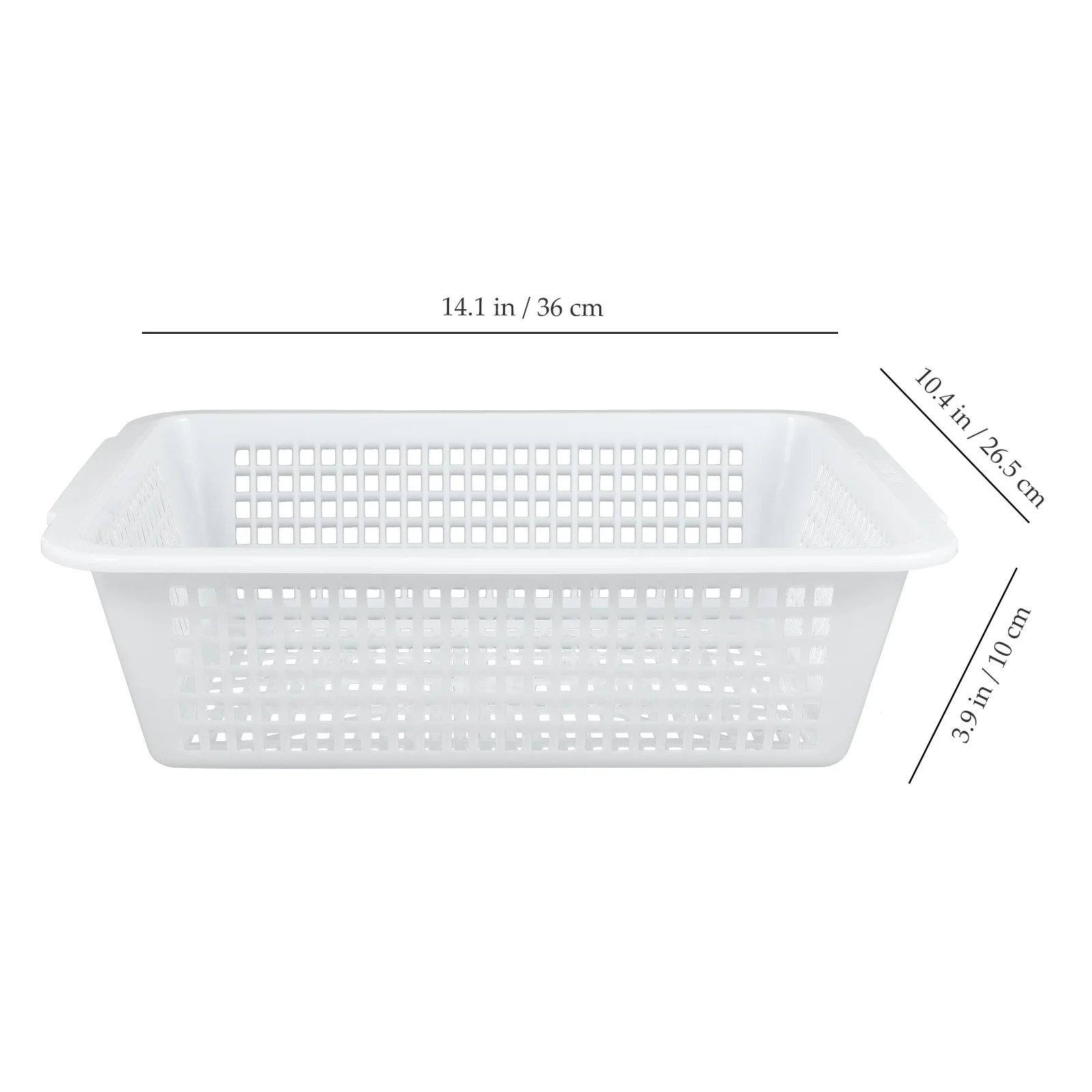 2Pcs File Storage Basket Desktop Organizer Large Plastic Storage Trays Multifunctional File Organizer for Home Office