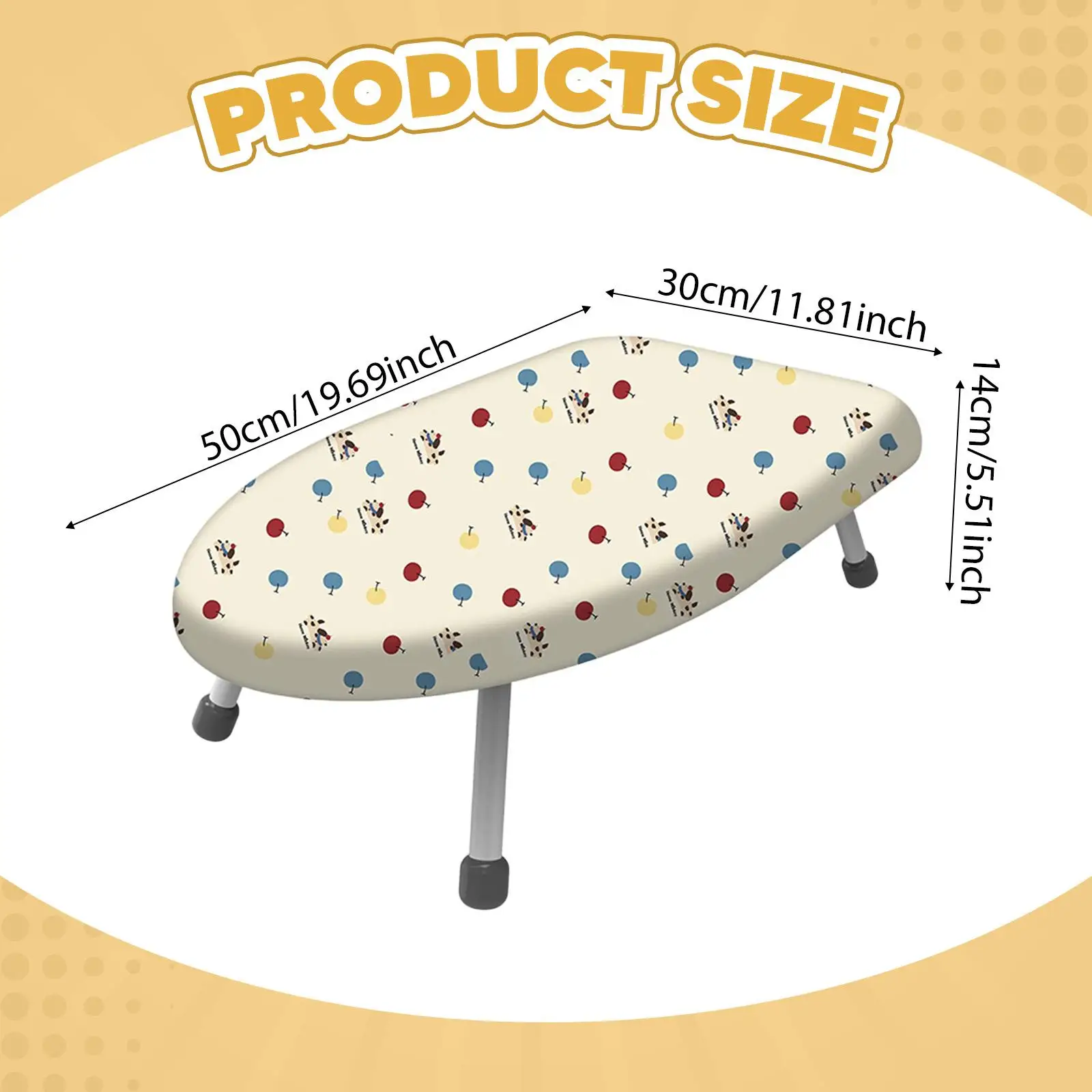 

Small Tabletop Ironing Board,Mom Gift Space Saving Foldable Iron Board Portable Heat Resistant Cover for Home Mother Travel Dorm
