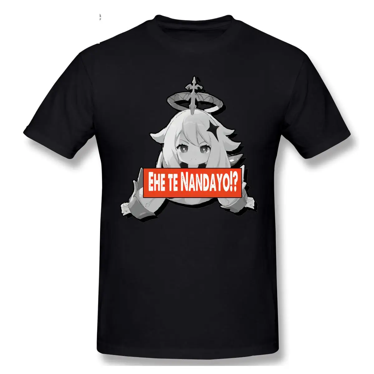 

Ehe Te Nandayo Paimon Genshin Impact Shirt Casual Clothes Men T-Shirt Fashion Sweatshirt Cotton Clothing T-Shirts Tee Top