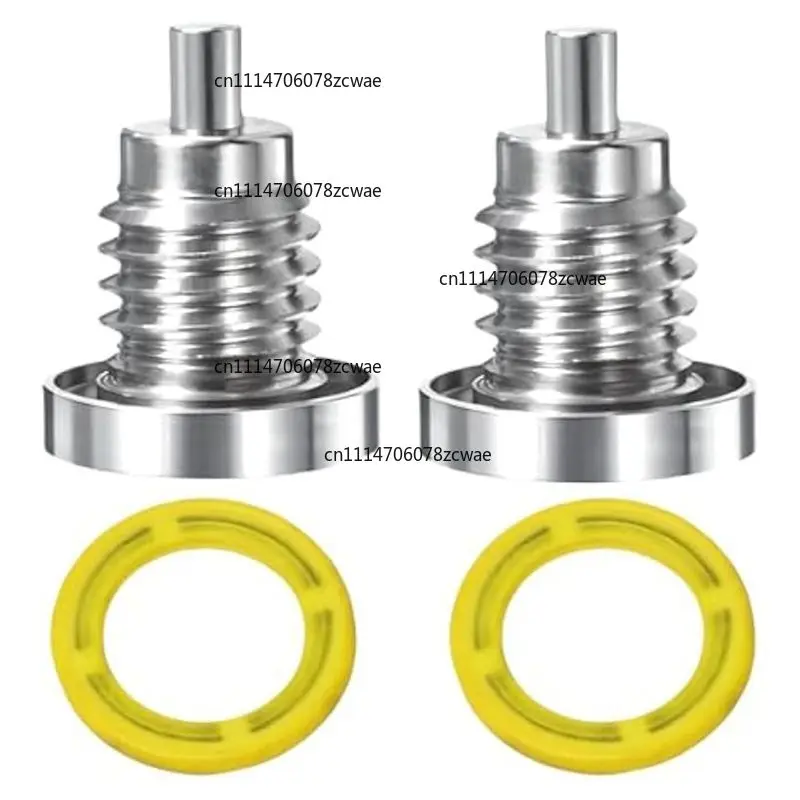 For Mercury Outboard Lower Unit Gear Lube Fill Hole 2PCS L36A-Gearcase Drain Plug 8M0058389 Marine Magnetic Seal Screw