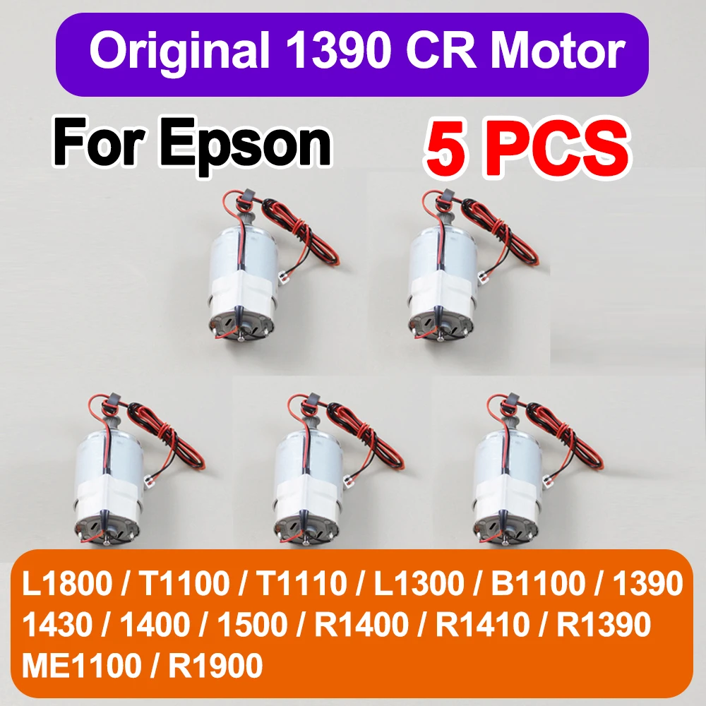 5 buah 100% asli 2137379 Carriage MOTOR ASSY CR untuk Epson L1800 T1100 L1300 B1100 1390 1430 1400 1500 R1400 R1410 R1390 R1900