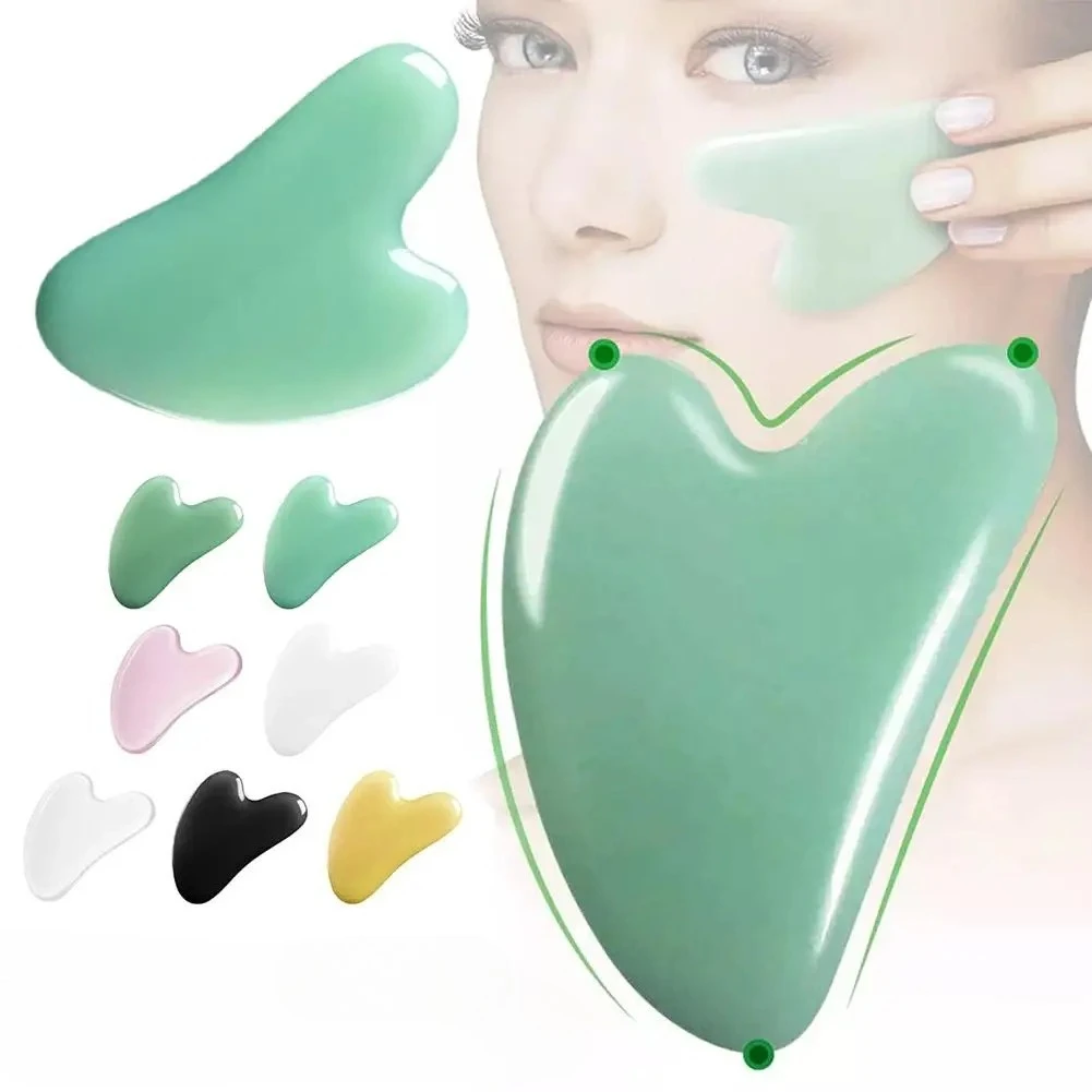 تدليك غواشا للوجه الراتنج شمع العسل غوا شا تقليد اليشم مجلس الوخز العناية بالعين سبا أداة تدليك تدليك فيزاج #1