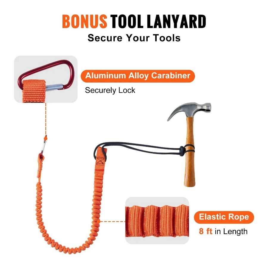 12,7 mm stalen kern Flipline 16ft 4,8 m boomverzorger Flipline voor boomklimmen met gelegeerd staal karabijnhaak aluminium karabijnhaak 3