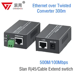 Ethernet over Twisted Pair Extender Media Converter 300m ,Ethernet Over RJ45 Cat5/6 Network Cable 500m for HD Network IP Camera