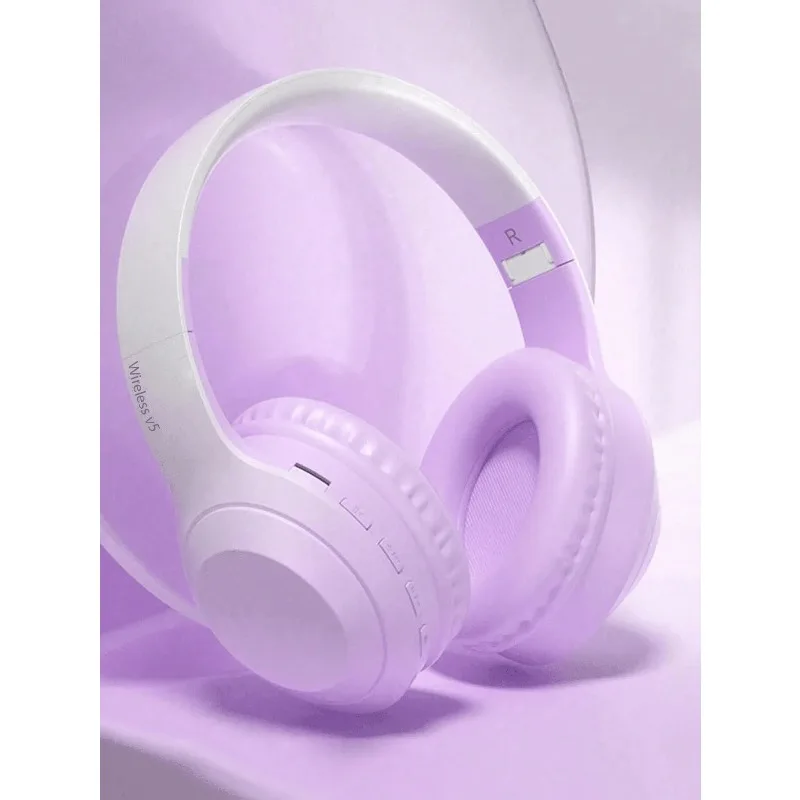 سماعة رأس لاسلكية، عمر طويل، قابلة للطي، سماعة رأس لاسلكية بخاصية إلغاء الضوضاء للألعاب منخفضة الكمون