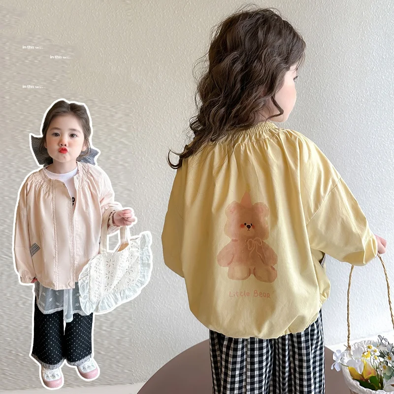 

Kids Windbreaker Spring Autumn Trench Coat Ages 2-9Y Girl Casual Fashion Coat Tween Classical Outwear Child Korean Style Jacket