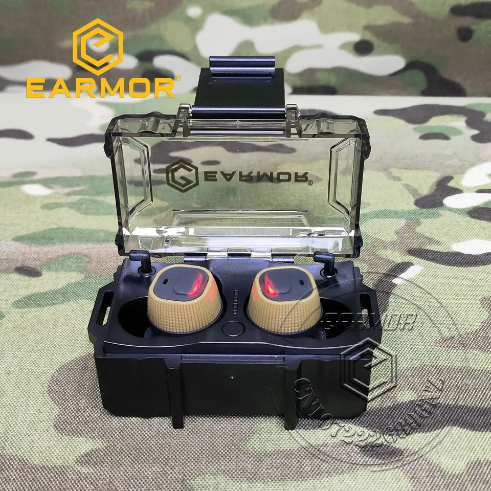 Earmor M20 earplugs electronic anti-noise earplugs noise-cancelling for shooting hearing protection