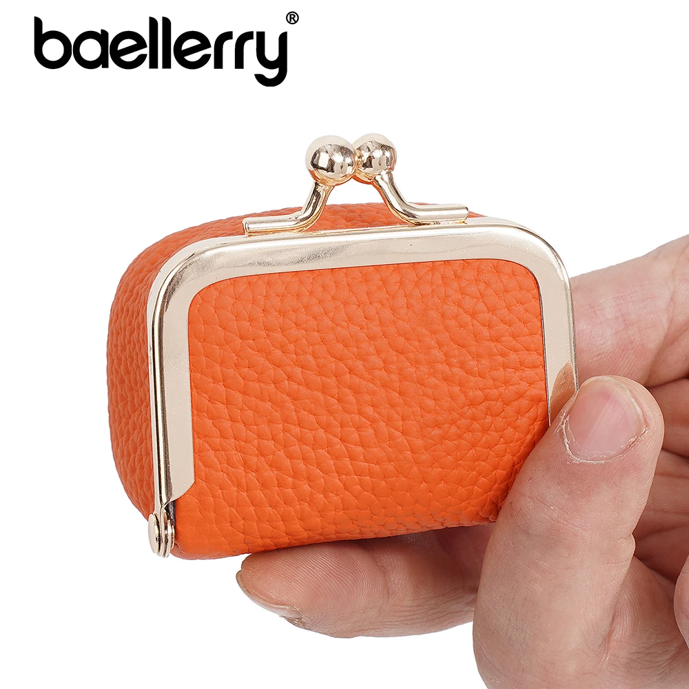 Baellerry Leather Mini Jewelry Case Organizer for Earrings Rings, Small Wallet with Zipper Pocket for Coin Airpods, Cute Portabl