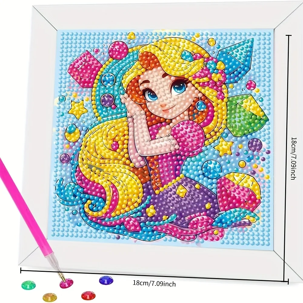1 szt. Zestaw do malowania diamentami 5D DIY Disney Stitch z narzędziami, ręcznie robiona diamentowa grafika DIY, relaksująca sztuka, dekoracyjny prezent na święta