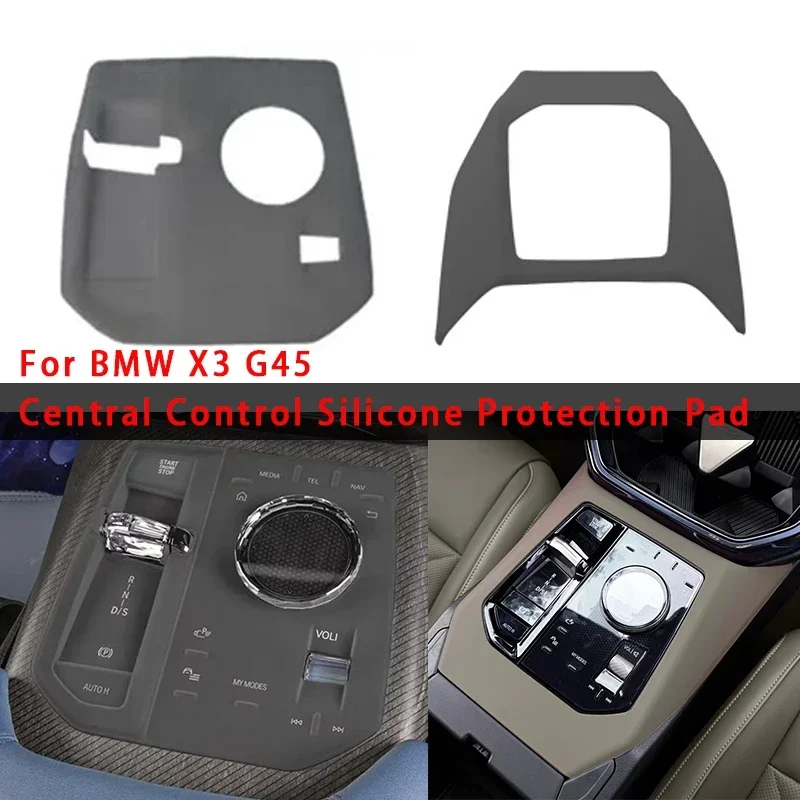 For BMW X3 G45 2025 Silicone Car Center Console Panel Side Protector Mat Cover Frame Protector Car Interior Accessories