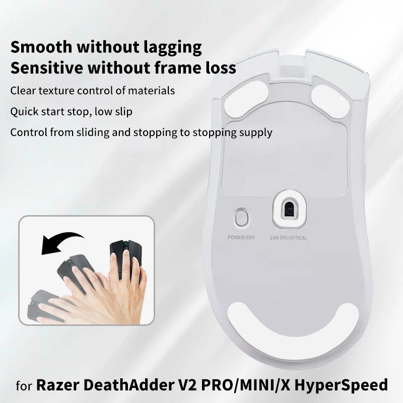 【1Set Gaming Mouse Foot Pad Anti-Slip Mouse Skates Sticker For DeathAdder V2 PRO/MINI/X HyperSpeed Mouse Gamer Accessories】