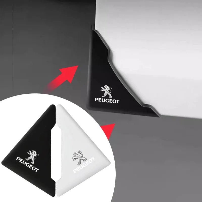 

Автомобильные наклейки, дверной уголок, силиконовый защитный чехол, защита от столкновений для Peugeot Partner 3008 4008 2008 5008 4007 6008