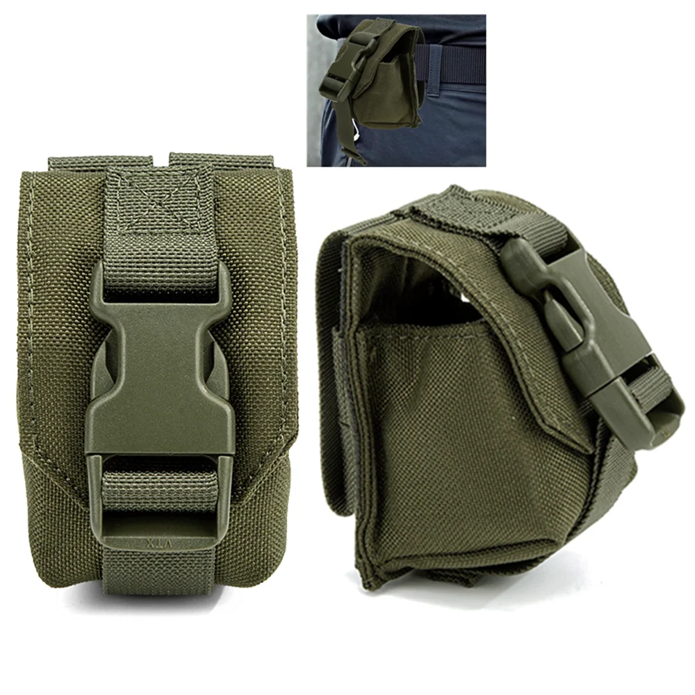 

Tactical Molle Grenada Pouch Single Frag Grenade Pouch with Hook and Loop Design Magazine Pouch