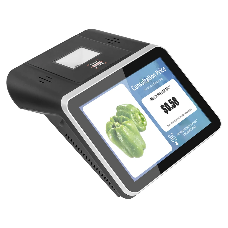 Capacitive Screen Qr Reader Price Checker Scanner 8 Inch Price Checker Factory