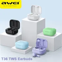 Awei  TWS Bluetooth 5.3 Earphones Wireless Bluetooth Headset In-Ear Gaming Headphones Mini Sports Earbuds With Microphone