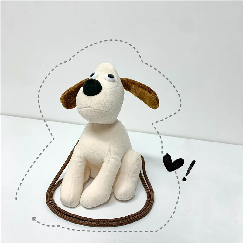 Korean fashion girl plush dog shoulder bag female 2023 new cute cartoon doll bag female crossbody bag