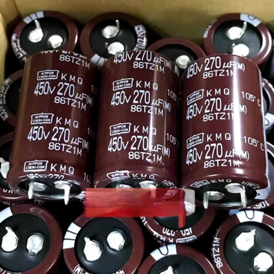 

270UF 450V imported aluminum electrolytic capacitor 450v270uf 25 * 40 Black Diamond KMQ