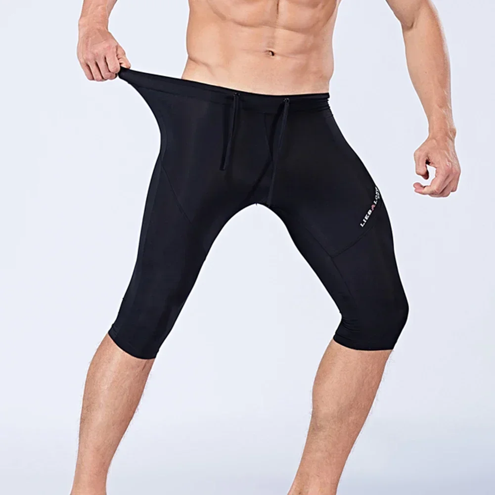 Shorts Men Pants Daily Activewear Base Layer Breathable Comfortable Compression Ice Silk Leggings Leightweight