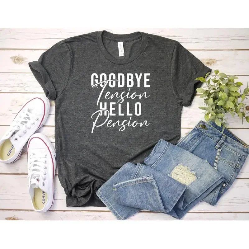 

Goodbye Tension And Hello Pension T Shirt Retirement Christmas