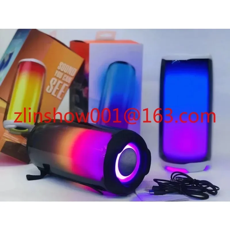 USA Warehouse Wireless Outdoor Waterproof Portable subwoofer Wireless RGB 4-pulse 5-speaker