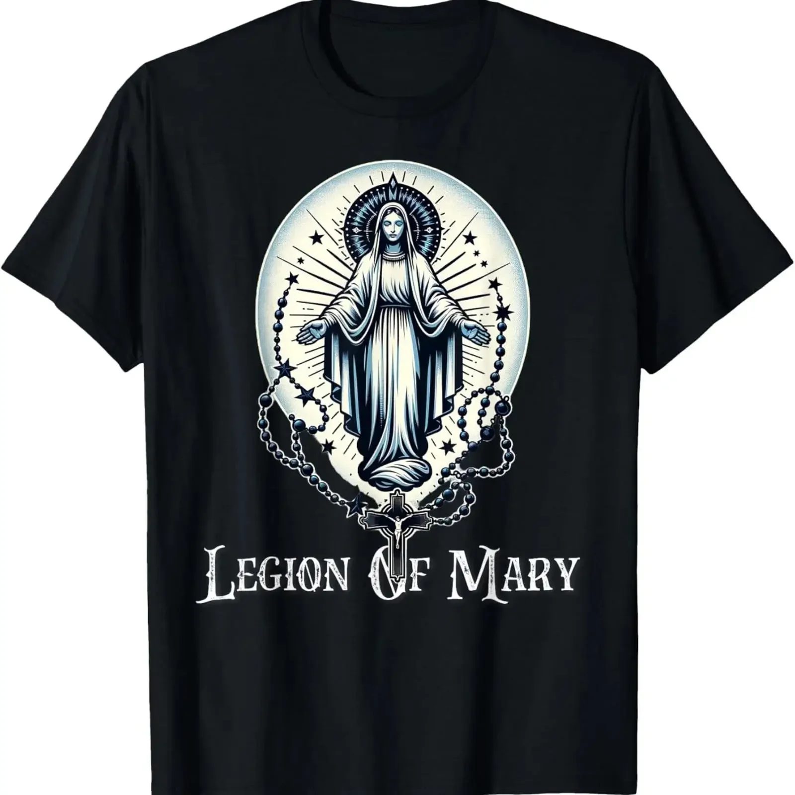 NEW LIMITED Legion Of Mary Our Lady Catholic T Shirt vintage Washed Top For Everyday Wear Versatile Stylish graphic Soft