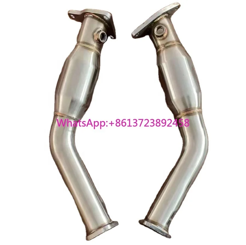 

Q50 Downpipe Resonated for Fits Infiniti Q50 16-19 3.0TT Redsport AWD RWD Q60 Straight Pipe