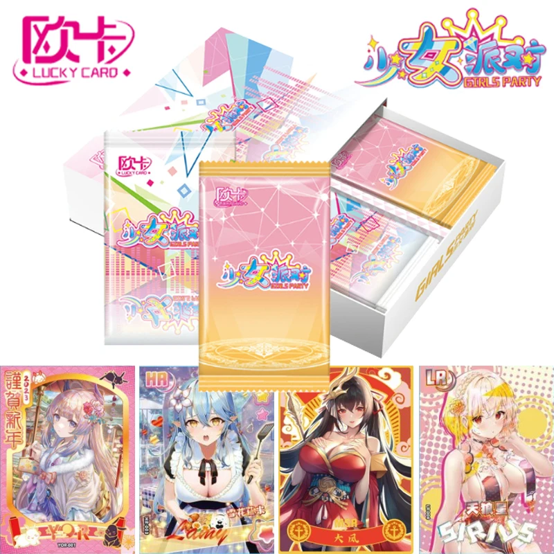 

New Original Goddess Story Collection Cards Box Anime Girl Swimsuit Party Feast Rare Limited Flash Cards for Children Gift Toys