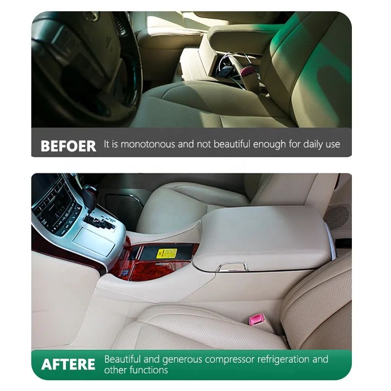 Car Auto Interior Accessories Armrest Storage Box Kit Modify Center Console Armrest for Toyota Alphard