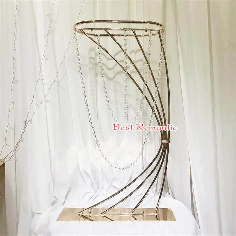 

Hot Selling New Wedding Decoration Props Iron Flower Stand, Wedding Main Table Center Decoration