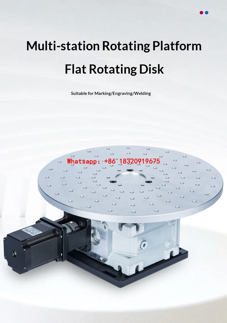 Cyclmotion Electric welding rotary axis for multi-station rotary platform reducers featuring a flat rotating disk