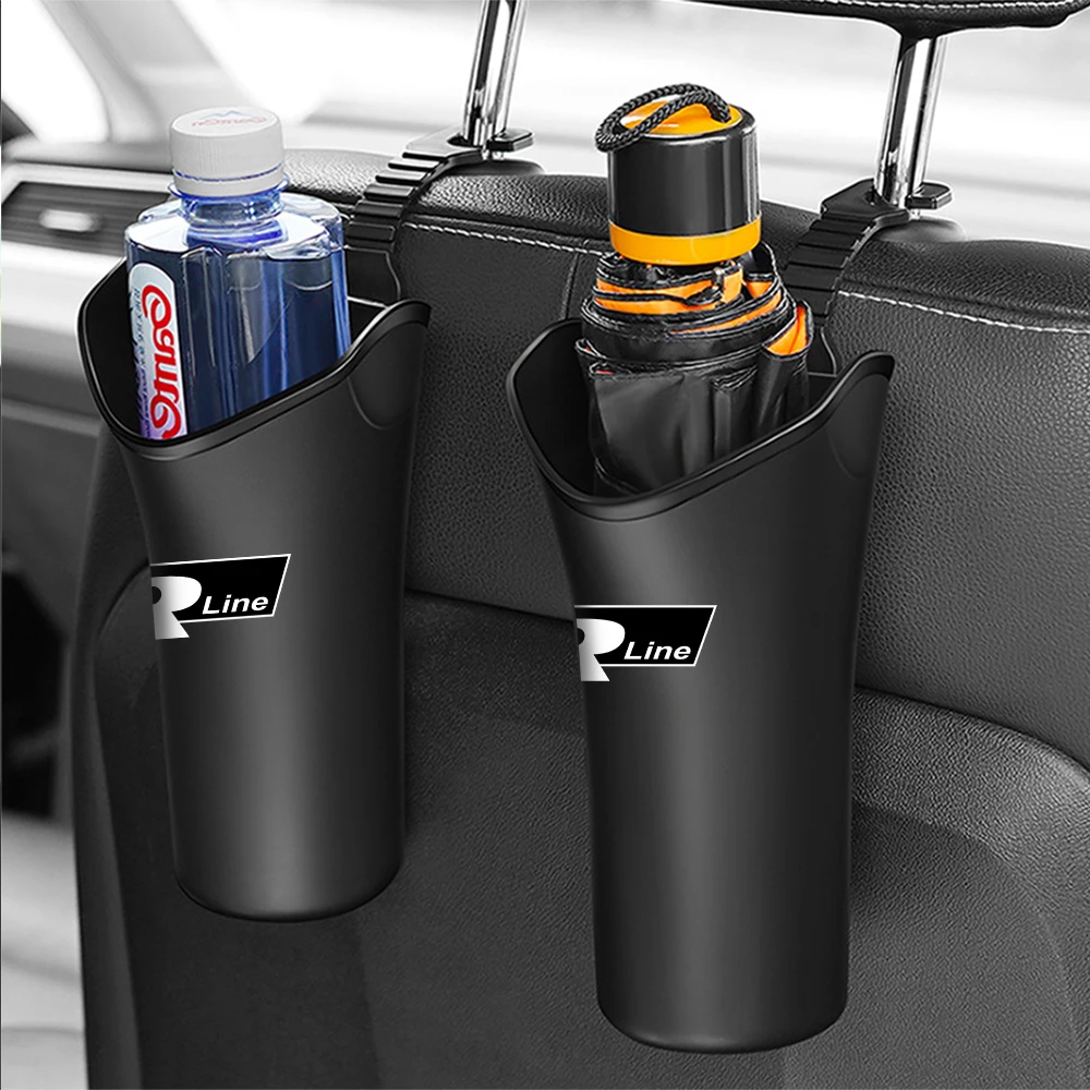 1Pcs Multifunctional Car Umbrella Storage Bucket Waterproof Umbrella Stand For VW RLINE golf Polo Tiguan B6 GTI Car Accessories