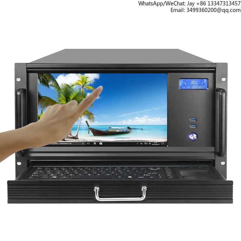

C650A 4U 6U 19inch Industrial Server Chassis With 9 PCIe Slots Stock LCD And Keyboard Communication Equipment Case