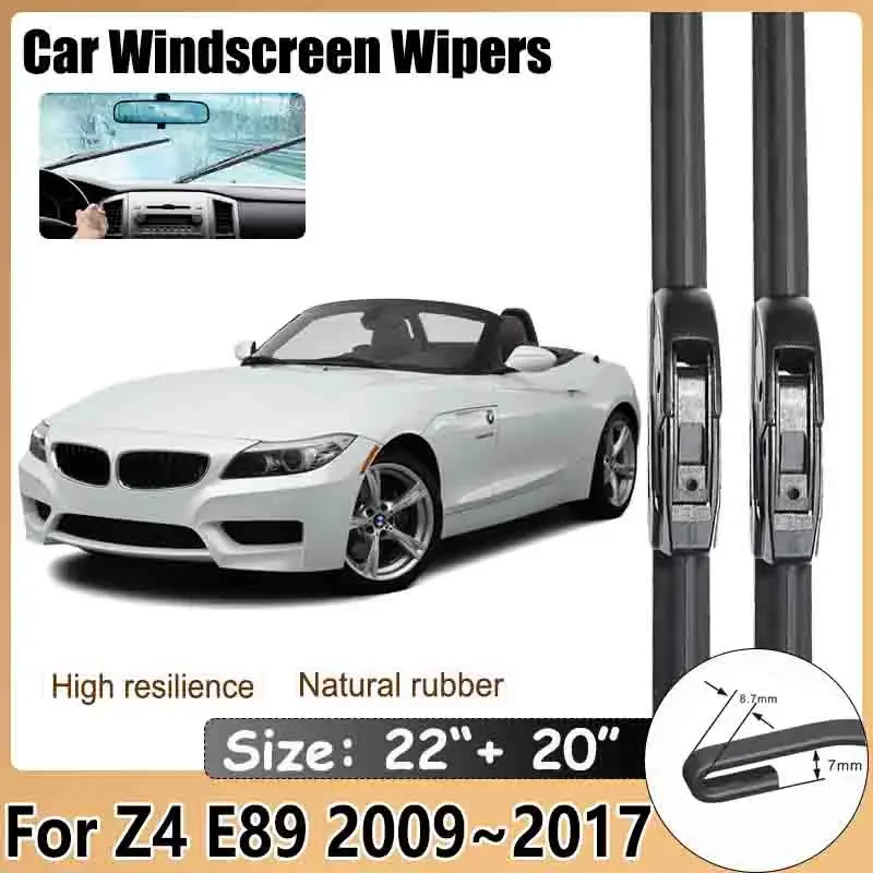 

Car Accessories for BMW Z4 E89 2009 2010 2011 2012 2013~2017 Auto Windshield Wiper Hybrid Rubber Blades Window Cleaning Brushes
