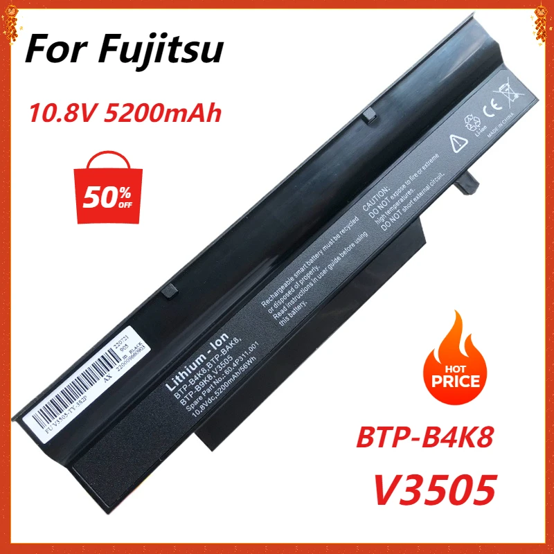 Аккумулятор для ноутбука Fujitsu Esprimo Mobile V6535 V6545 V6505 V5545 Amilo Li2727 Li1718 Li2732 Li1720 Li2735 V3505 5200 мАч