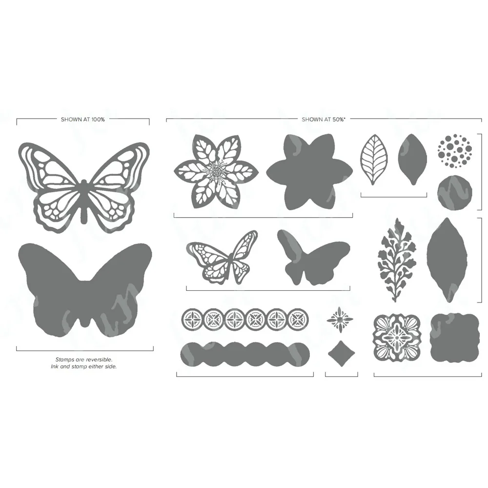 

Metal Cutting Butterfly Dies Clear Silicone Stamps Scrapbooking Material Album Stamp Make Paper Card Embossing 2023 New Die