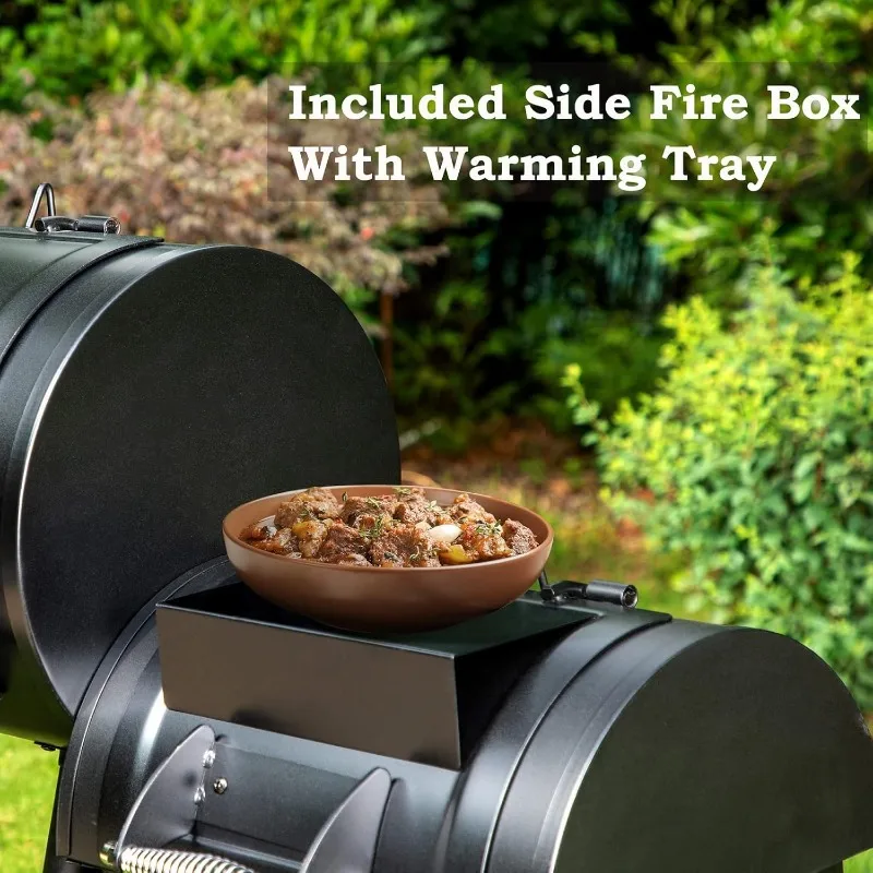 Heavy-Duty Charcoal Smoker Grills Extra Large Outdoor BBQ Gill with Offset Smoker, 941 SQ.IN. Cooking Area